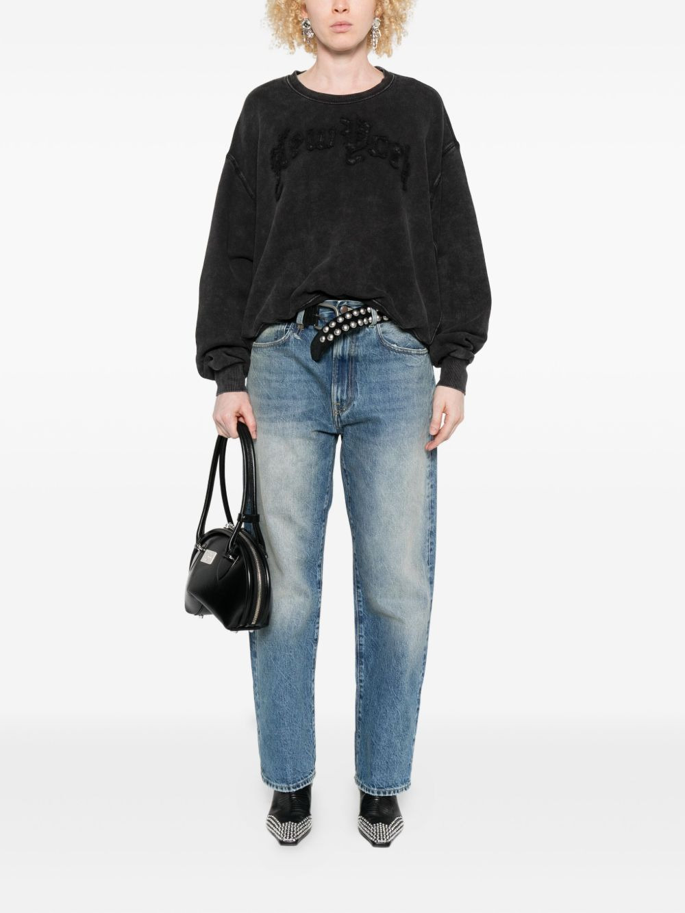 straight-leg cotton jeans - 2