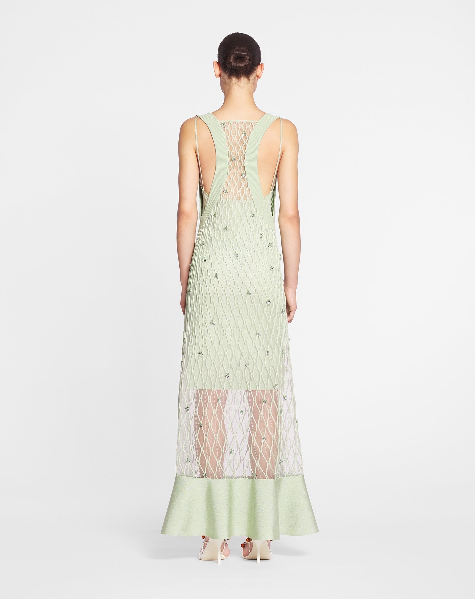 EMBROIDERED KNIT DRESS - 4