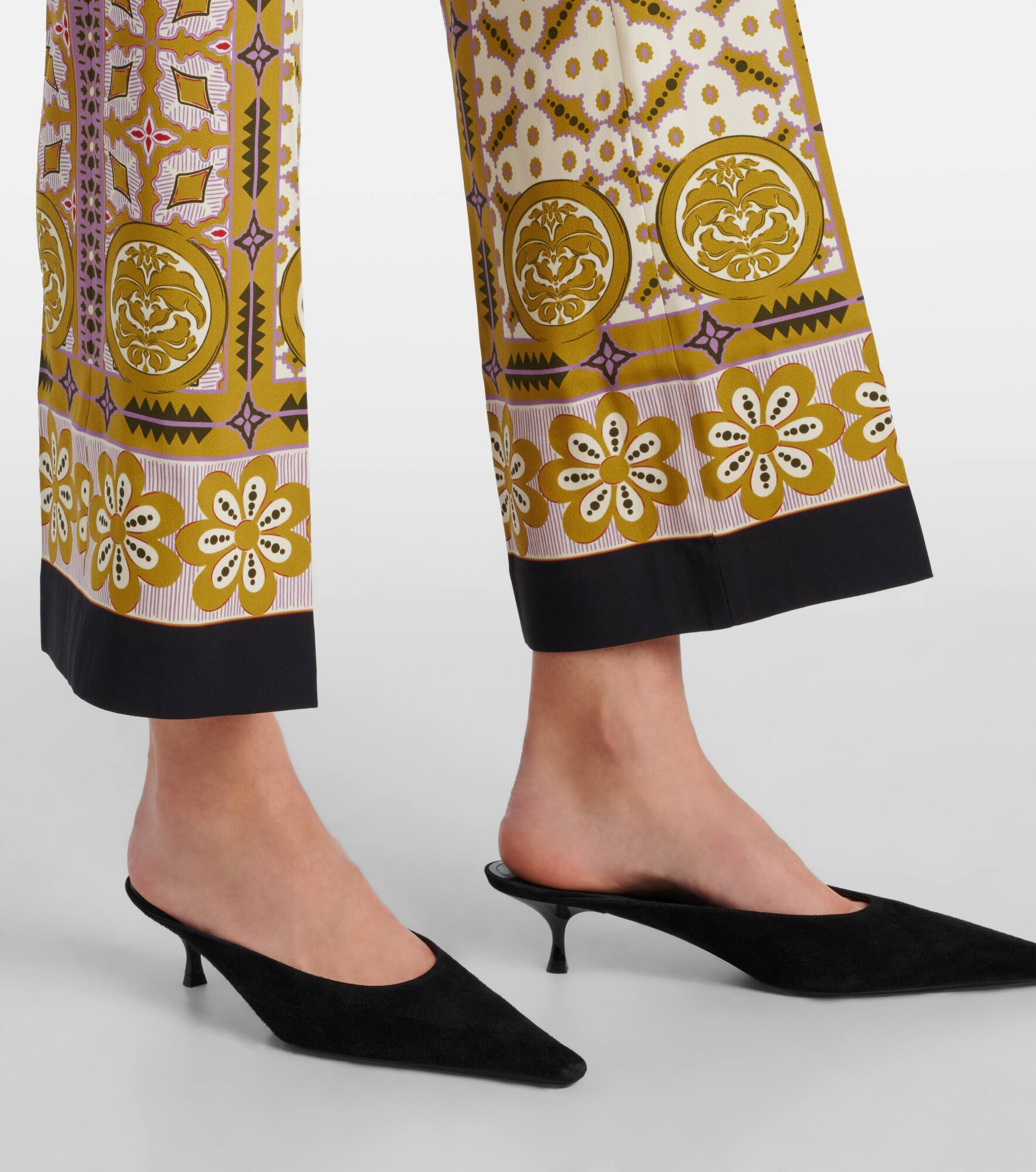 Printed straight pants - 5