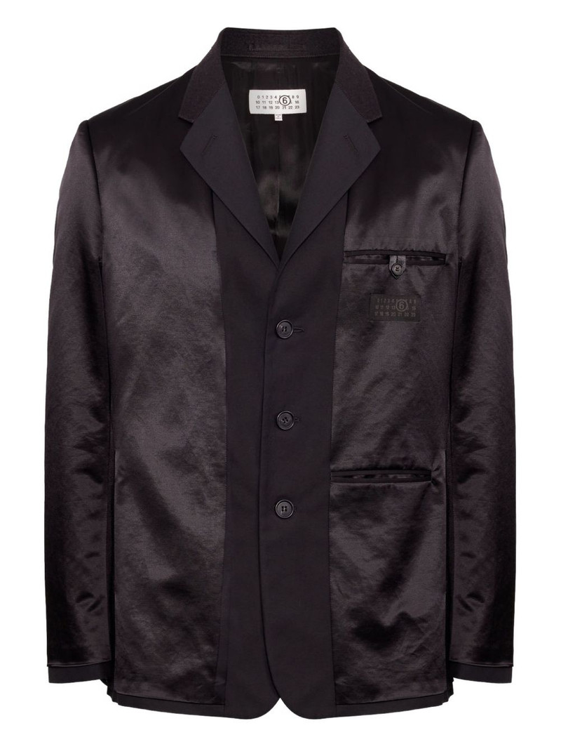 satin-finish blazer 1