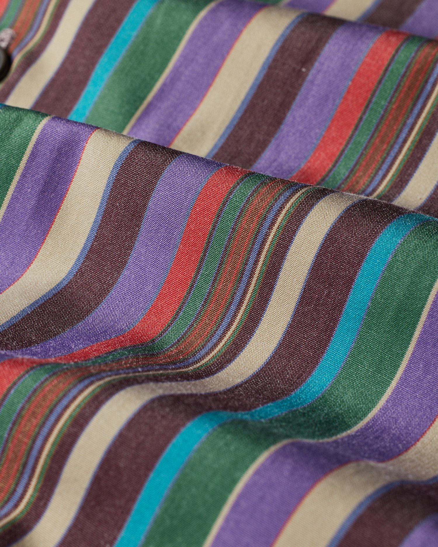 Tailored-Fit Purple Multistripe Cotton Shirt - 6