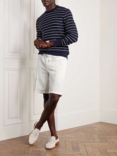 Brioni Slim-Fit Straight-Leg Cotton-Twill Drawstring Shorts outlook