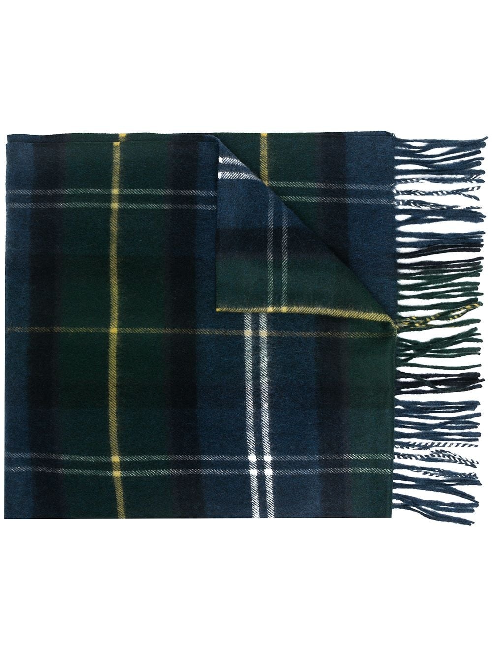 tartan lambswool scarf - 1