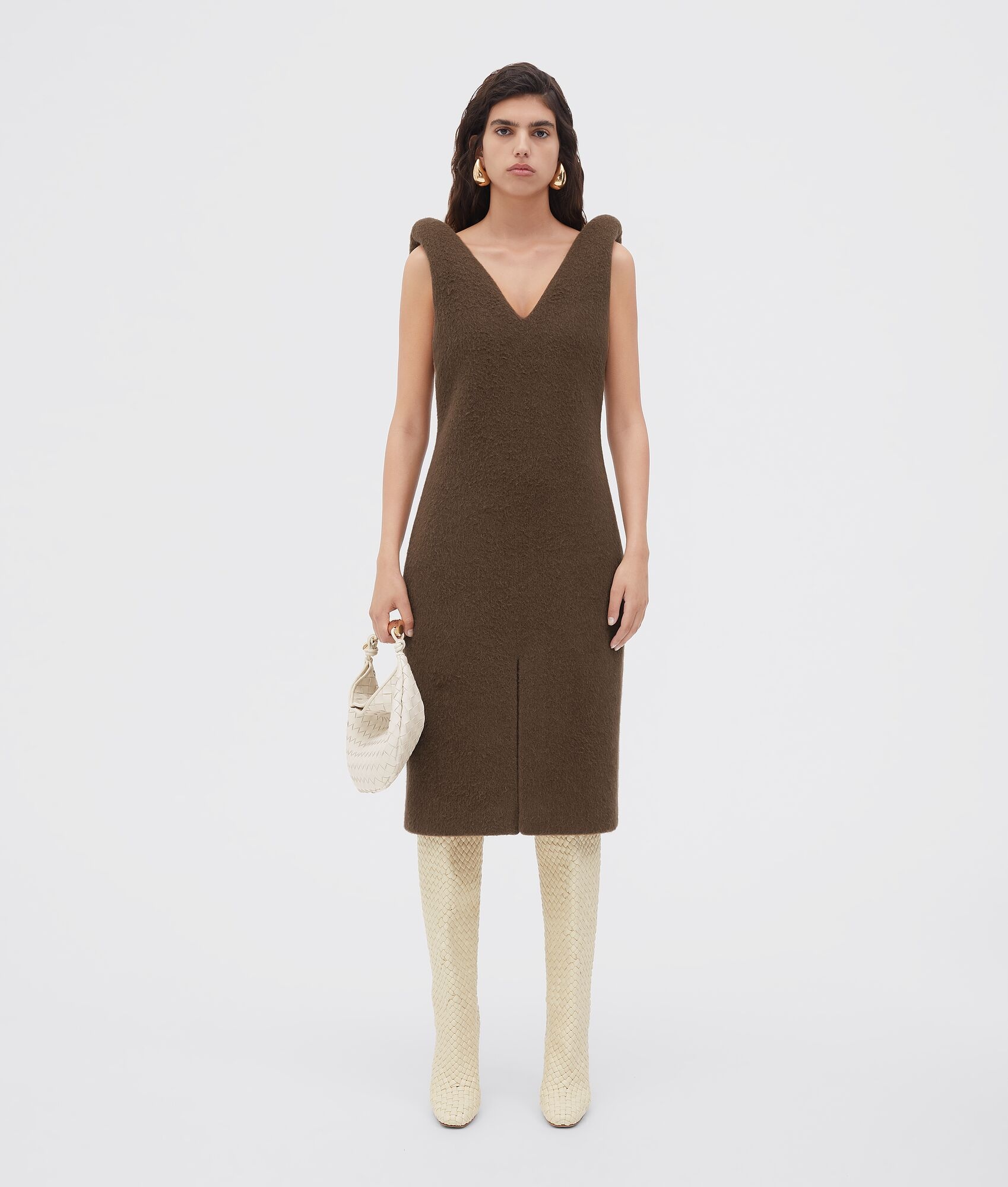 double face alpaca dress - 4