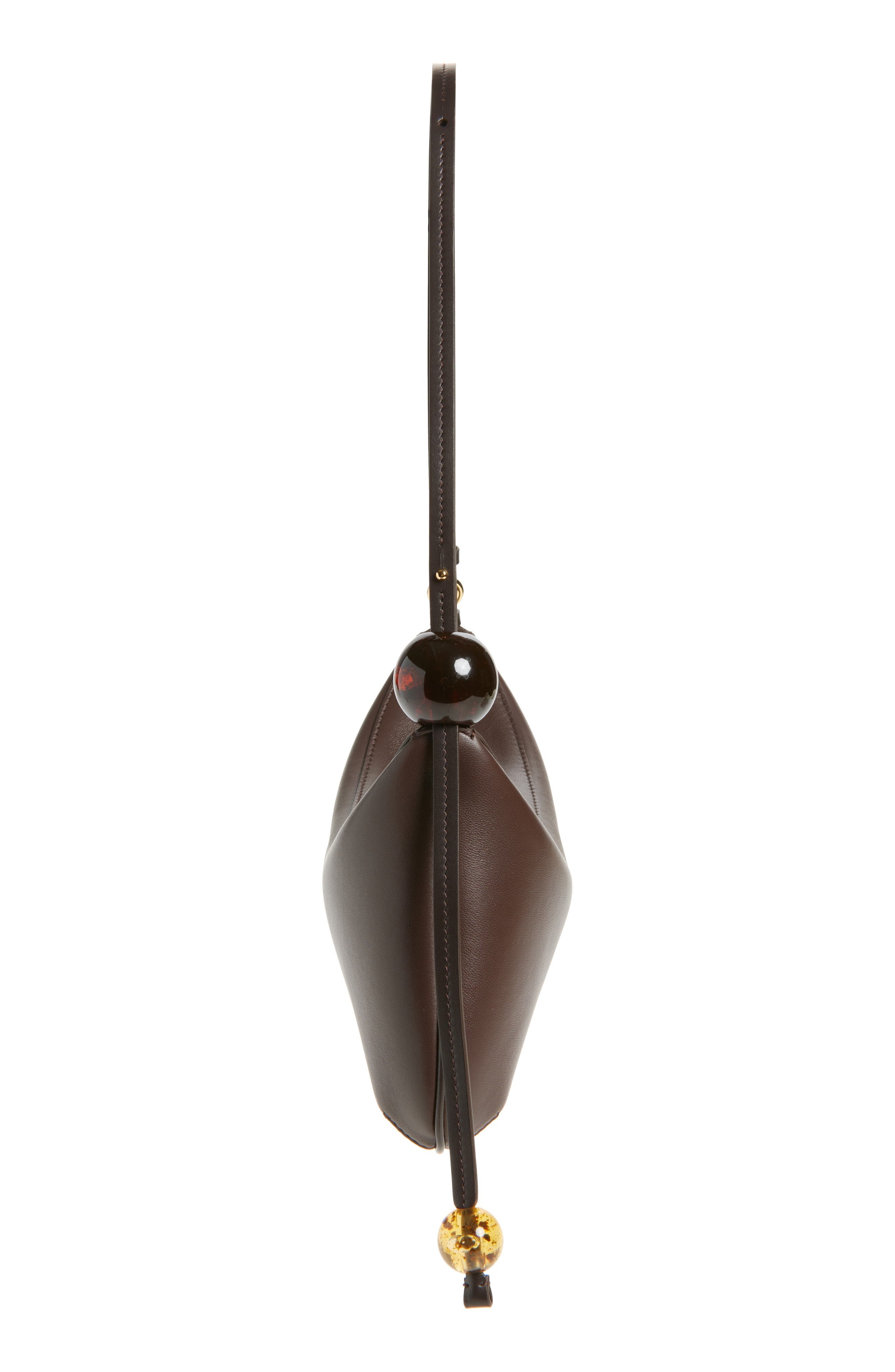Jacquemus Le Grand Bisou Perle Leather Shoulder Bag in Brown at Nordstrom - 6
