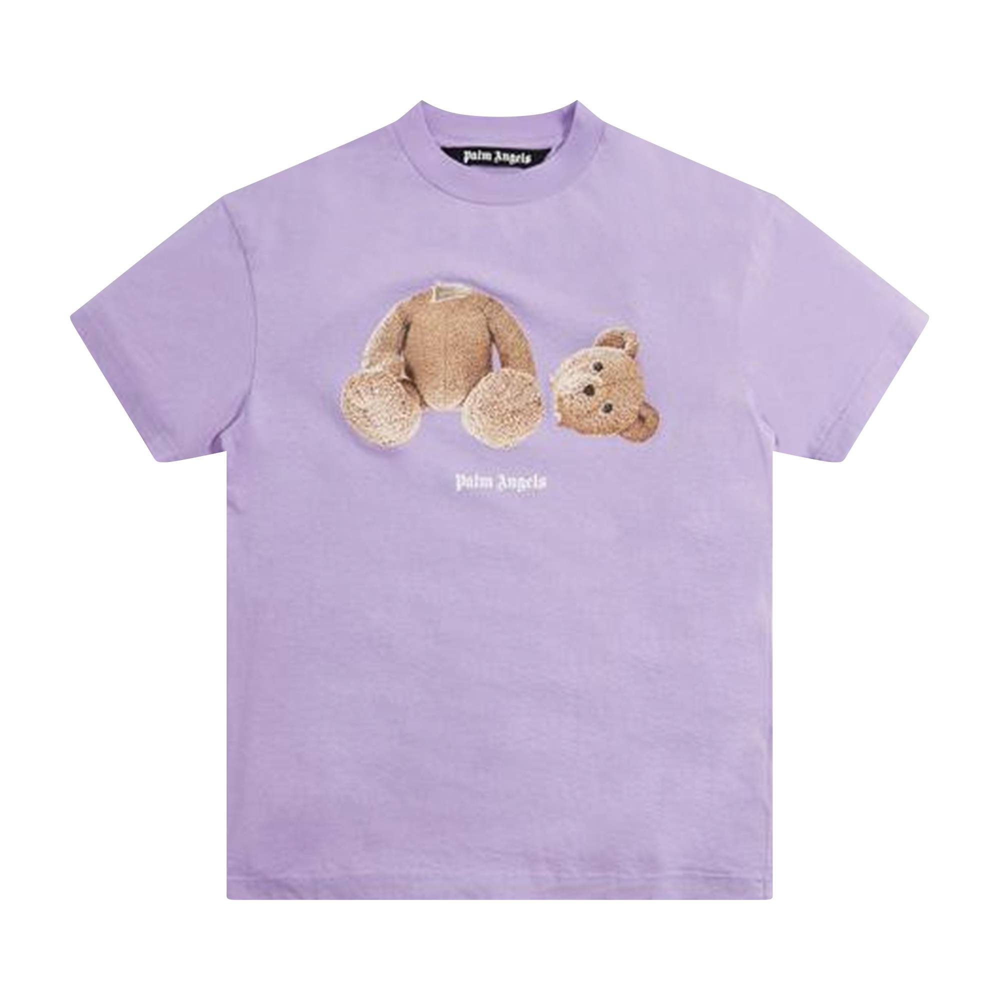 Palm Angels Bear Classic Tee 'Lilac/Brown' - 1