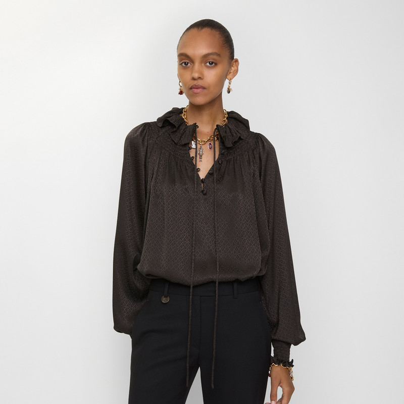 Burberry Geometric Silk Blouse outlook