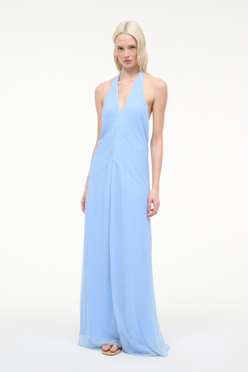 STAUD LUMA DRESS CLEAR BLUE 1