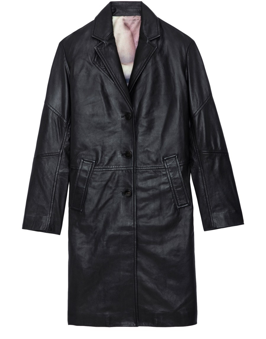 Macari Leather Coat - 1