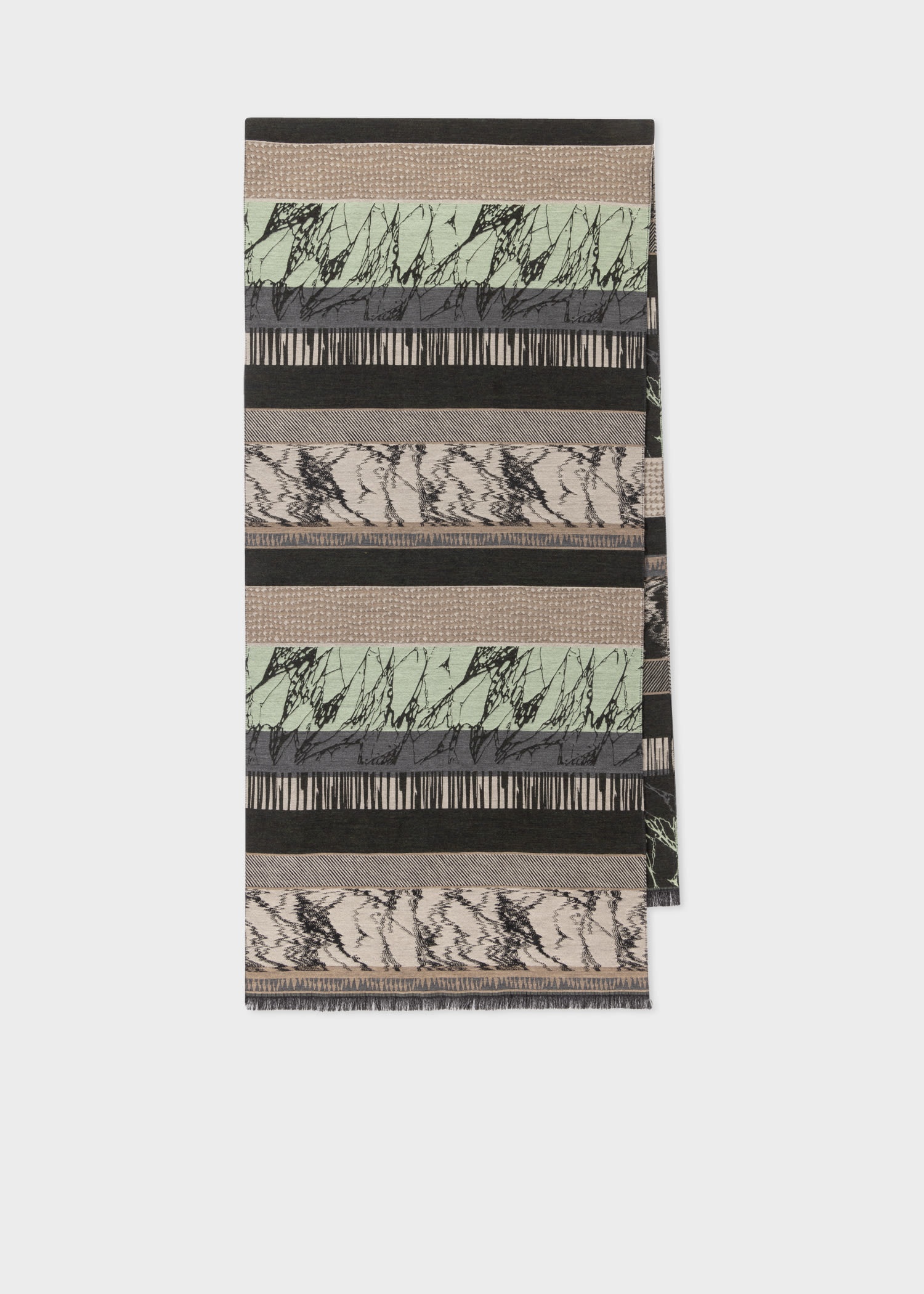 'Assembled Stripe' Scarf - 1