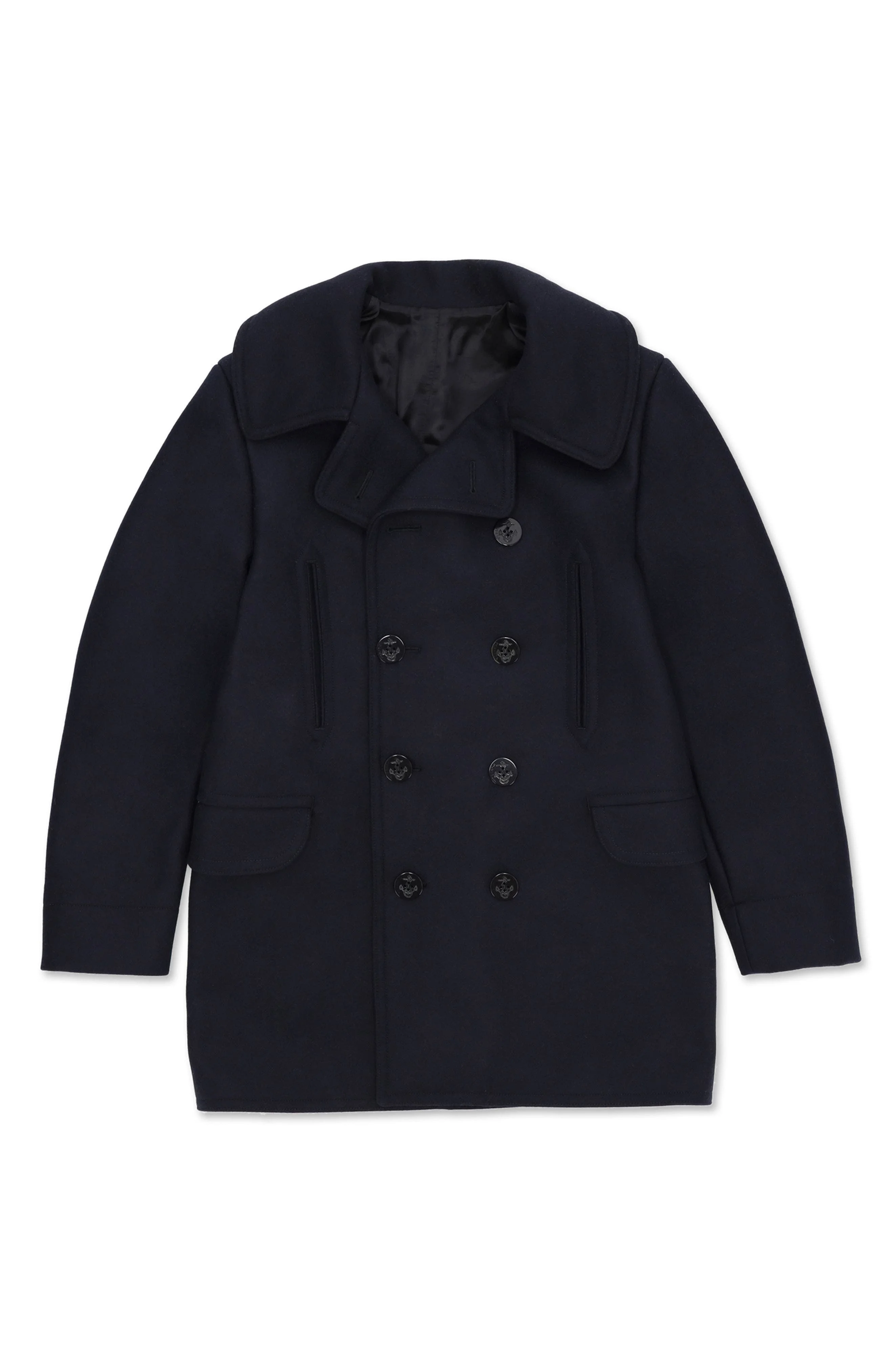 Fortela Double Breasted Peacoat in Blue at Nordstrom - 1