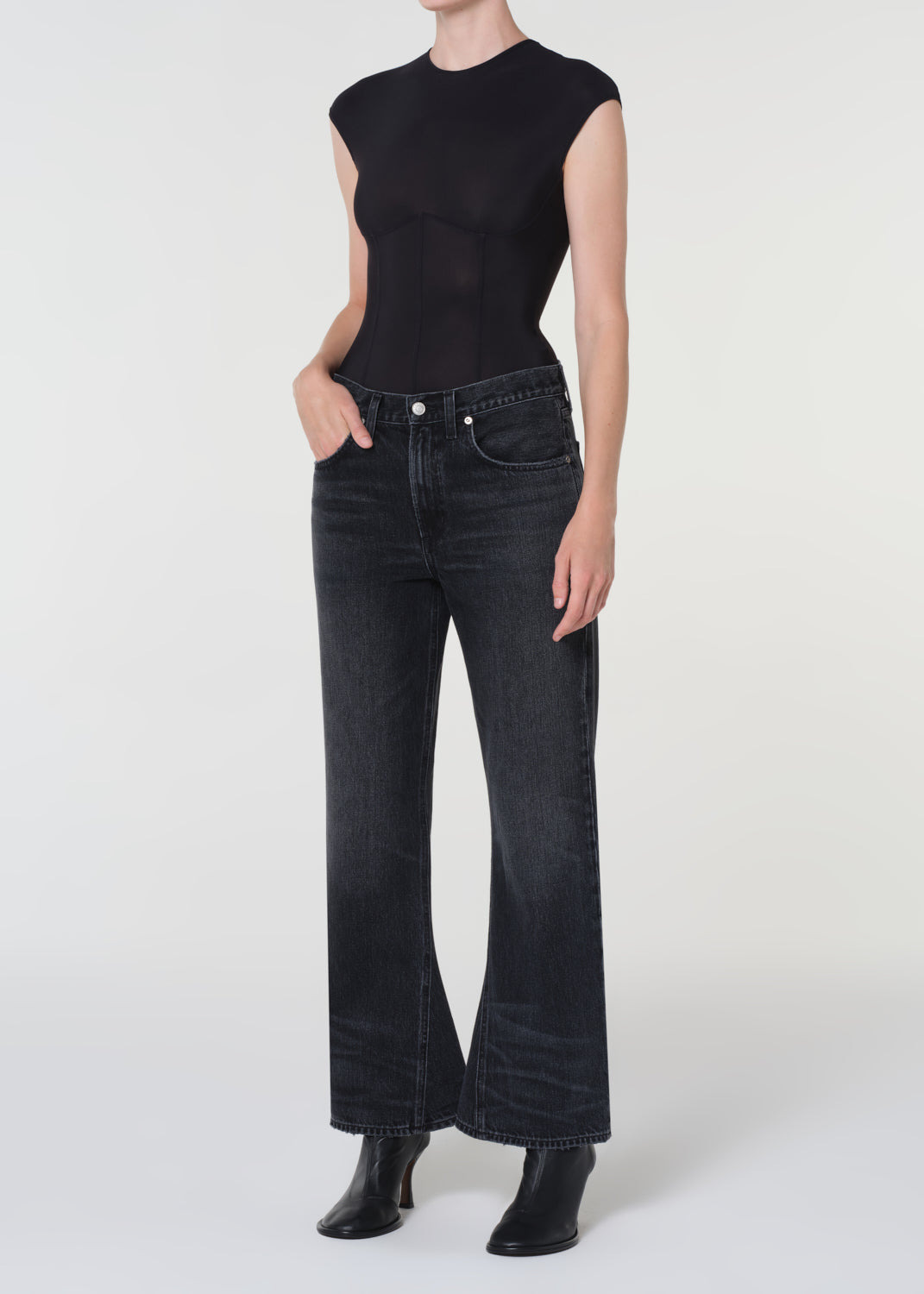 NADIA BODYSUIT IN BLACK - 5