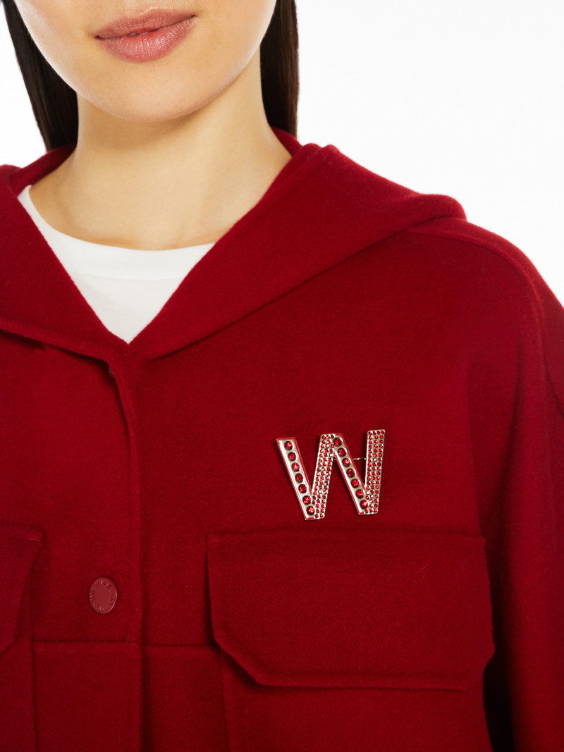 CARELLA Metal brooch with rhinestones 4