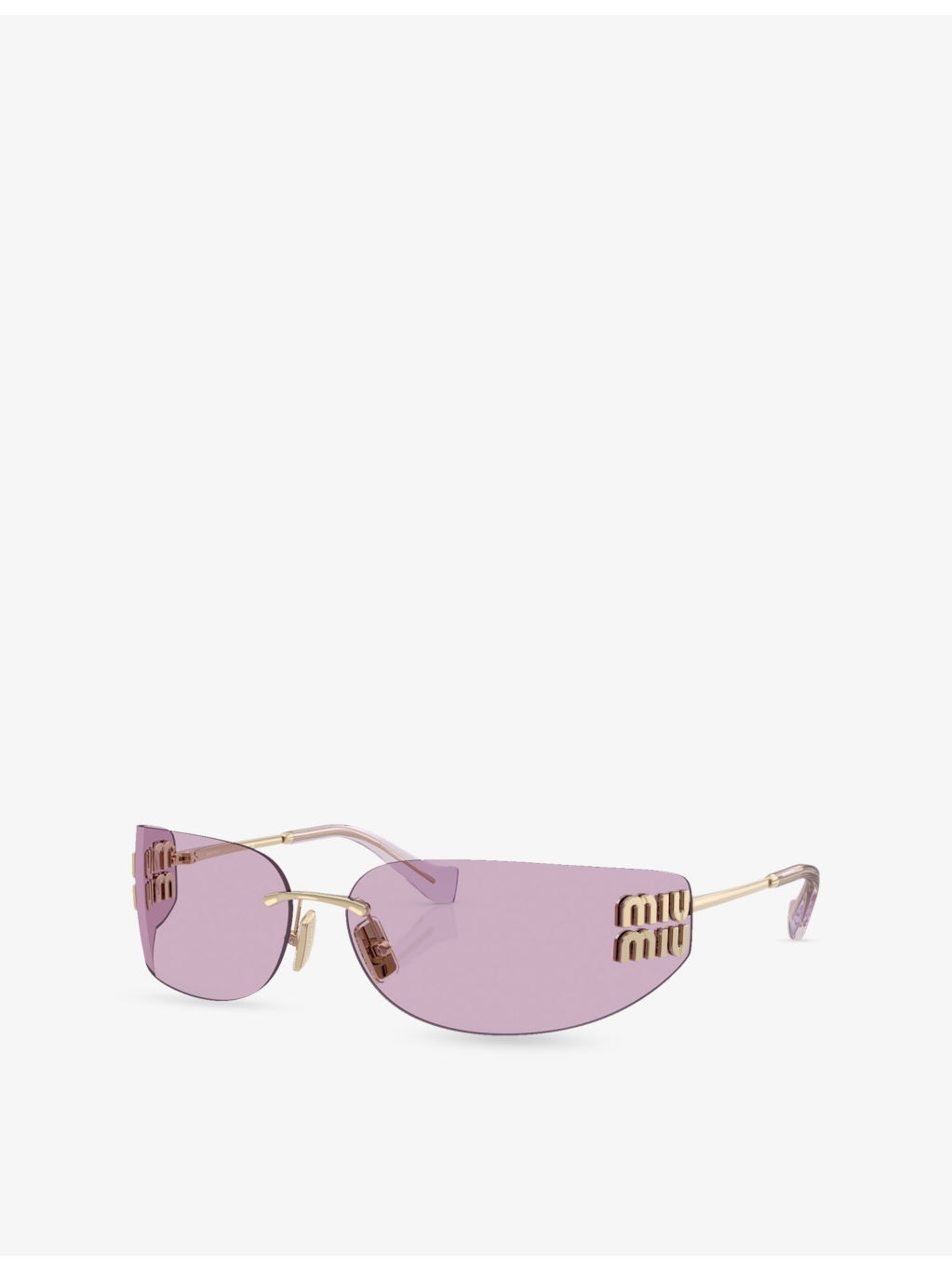 MU A51S Square-Frame Metal Sunglasses - 2
