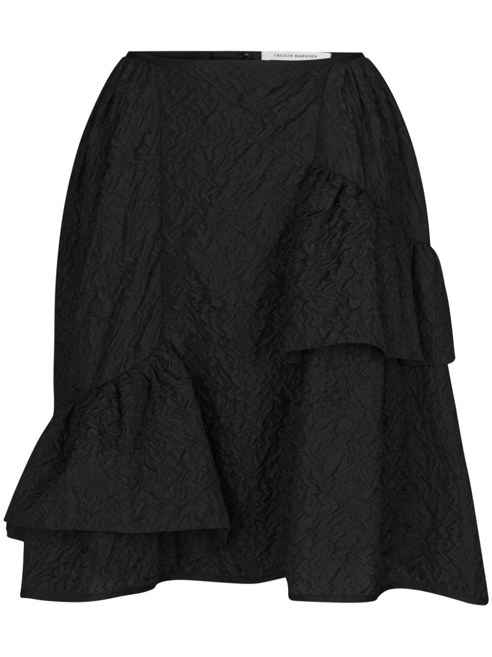 CECILIE BAHNSEN Vanilla matelassé-effect midi skirt | REVERSIBLE