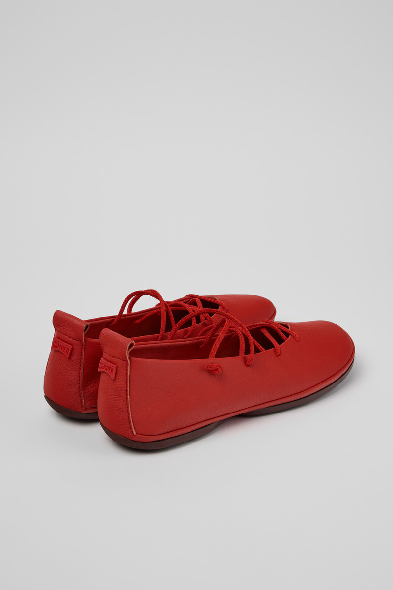 CAMPERLAB Red Leather Ballerinas for Women. outlook