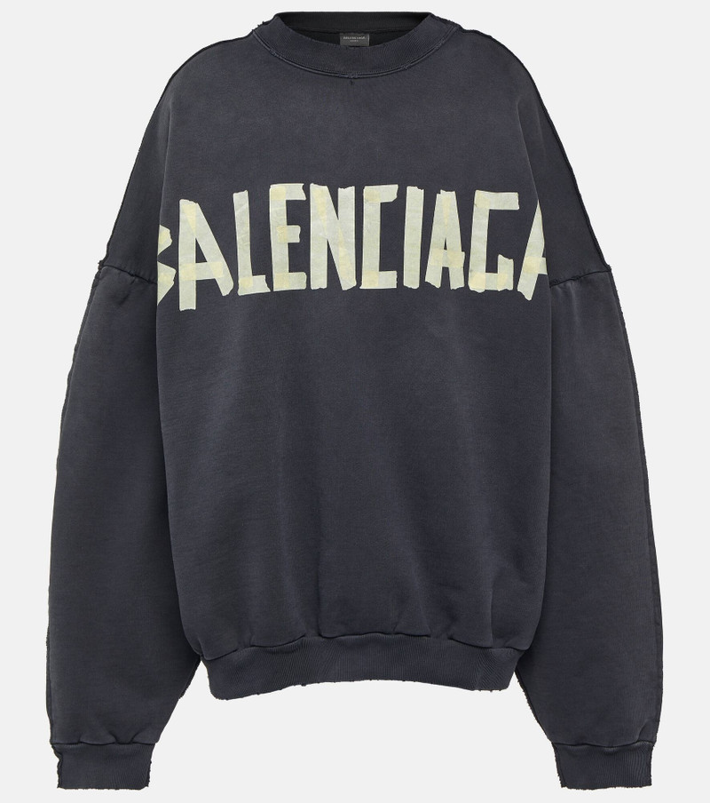 Tape Type cotton sweatshirt 1
