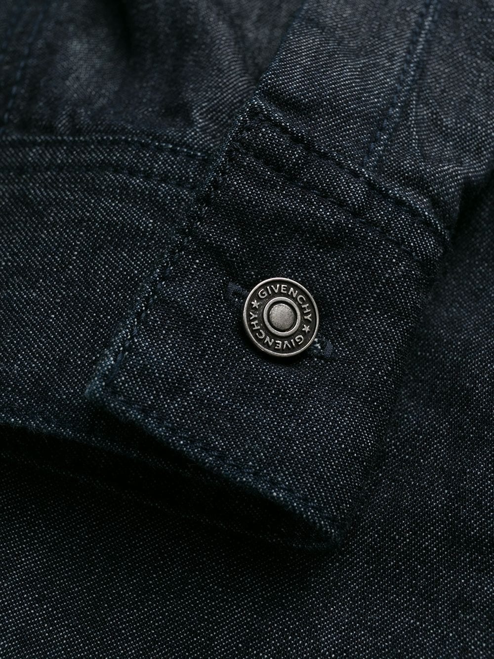 logo patch denim shirt - 6