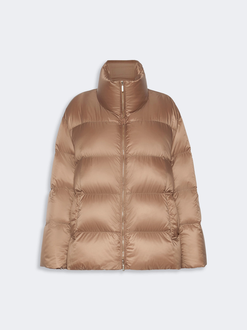 ADORATO Roomy puffer jacket in water-repellent plain-weave fabric - CAMEL 1