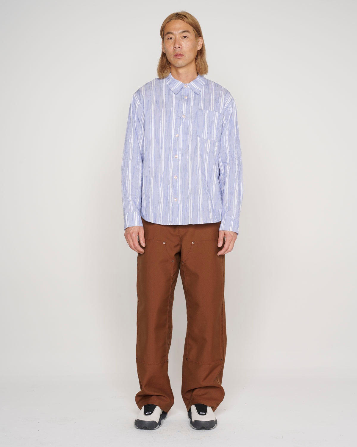 Serge Wool Double Knee Utility Pant - Brown - 7