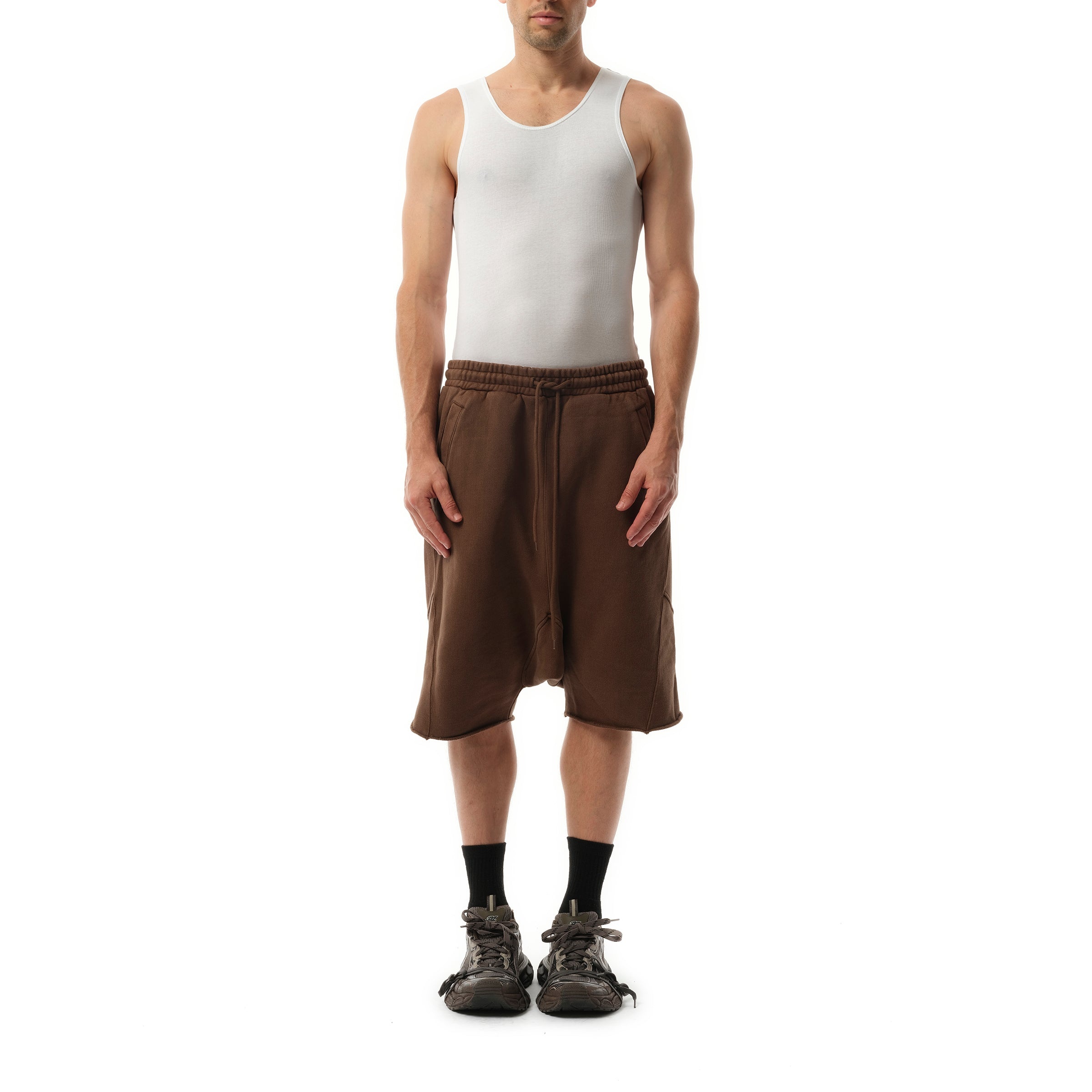 Heavy Drop Shorts in Brunette - 4