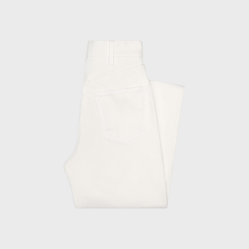CELINE Jane jeans in optic white wash denim outlook