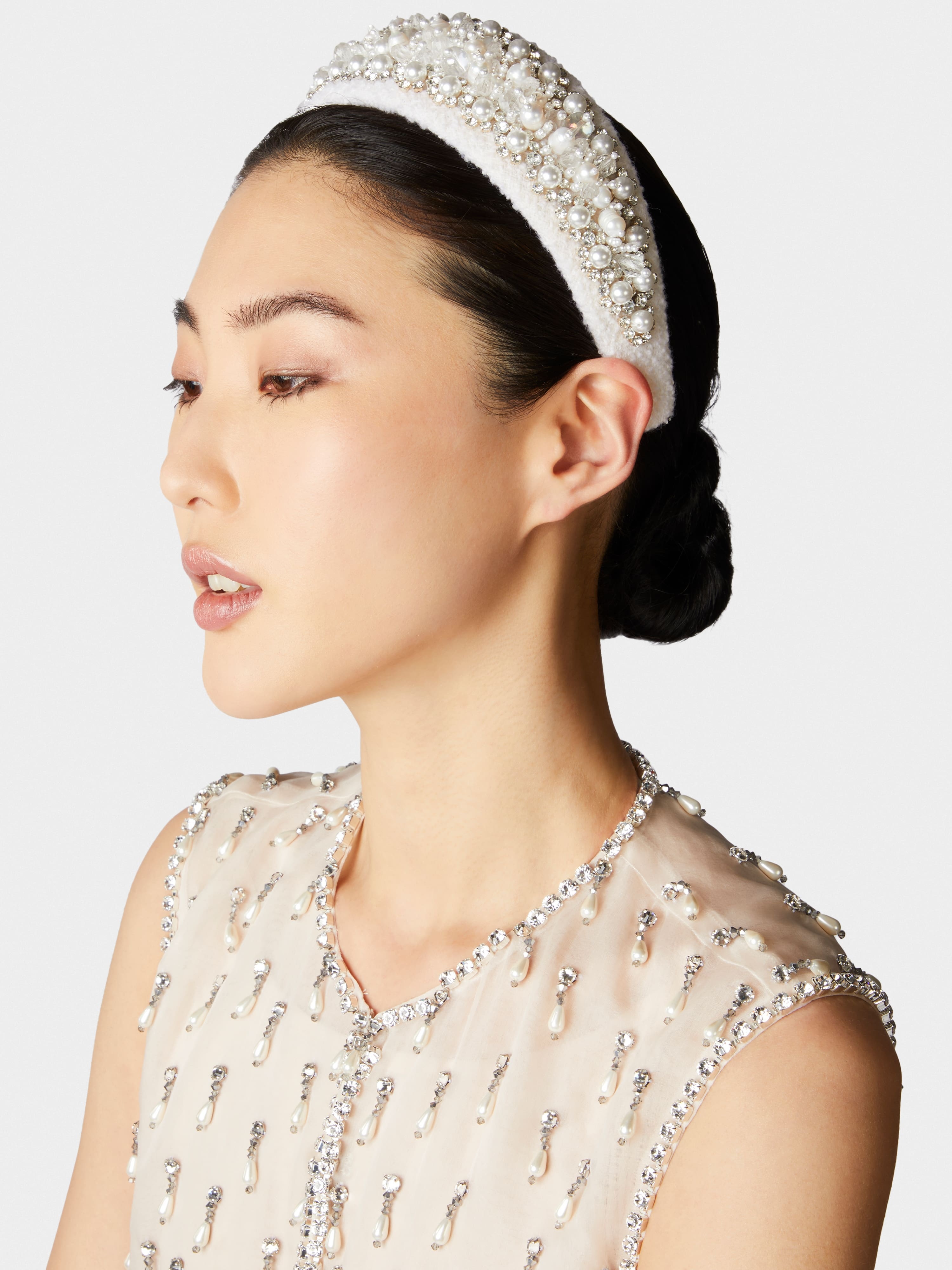 RV Pearl Embroidery Hairband in Wool - 2