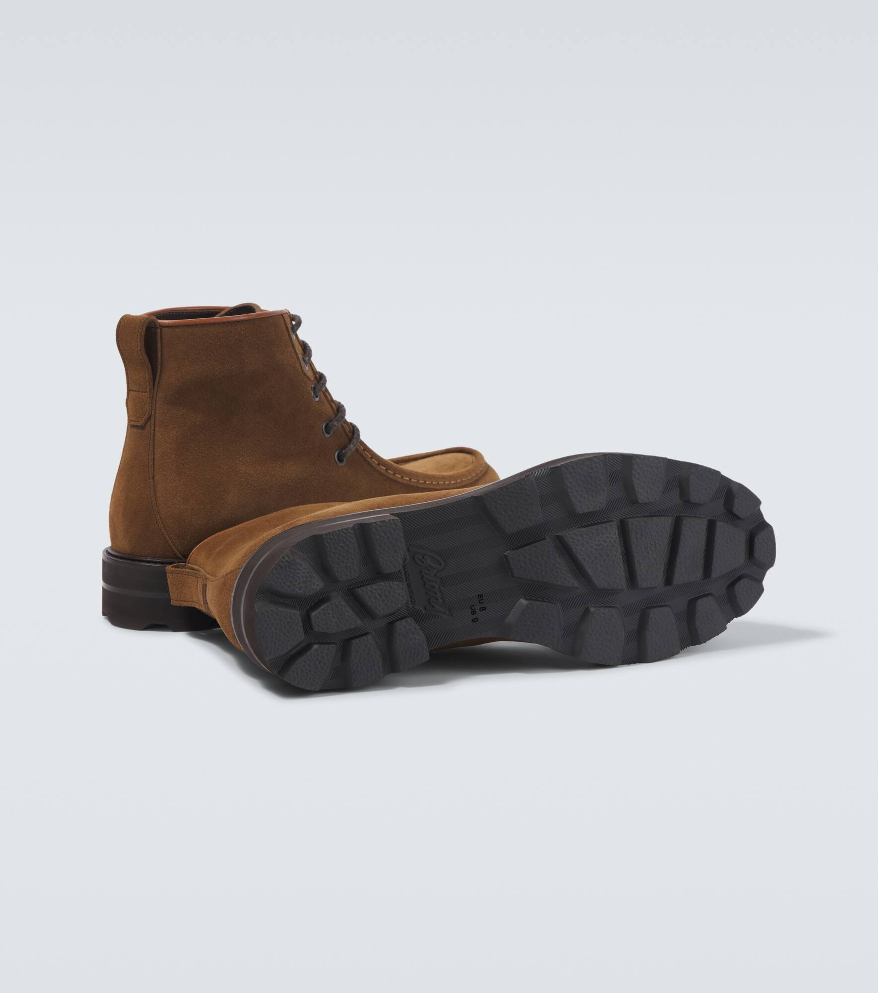 Suede lace-up boots - 7