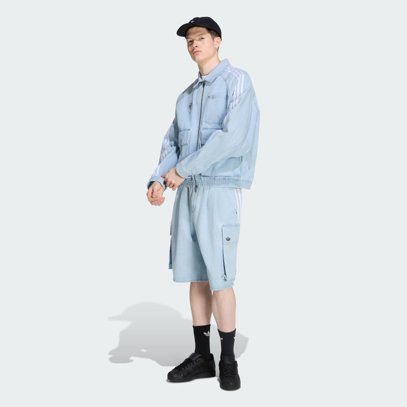 ADILENIUM SEASON 5 DENIM CARGO SHORTS 4