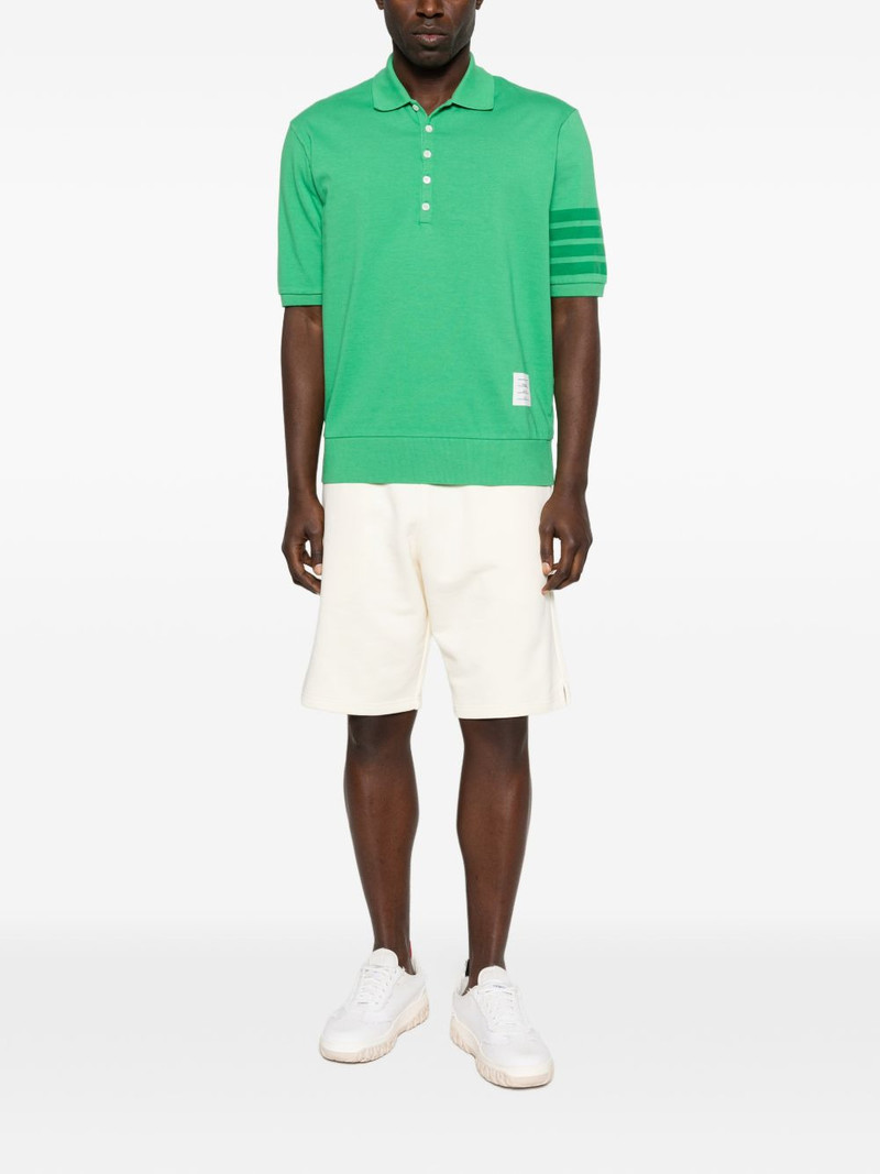 Thom Browne stripe-detail polo shirt outlook