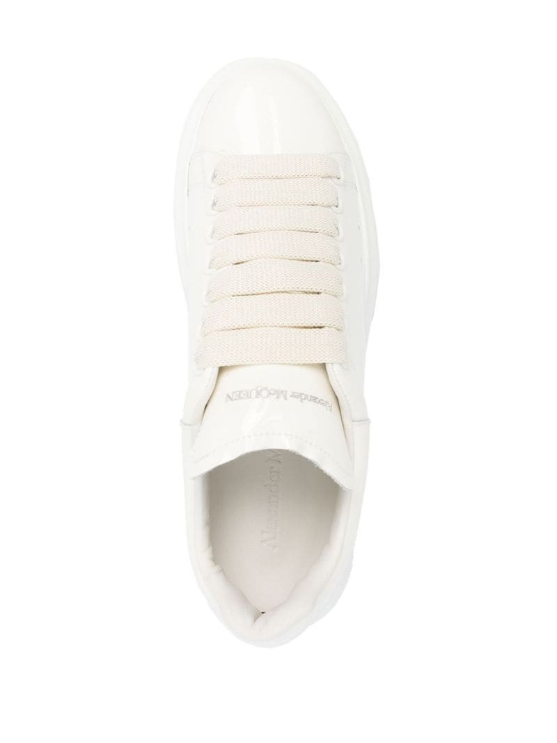 leather lo-top sneakers - 4