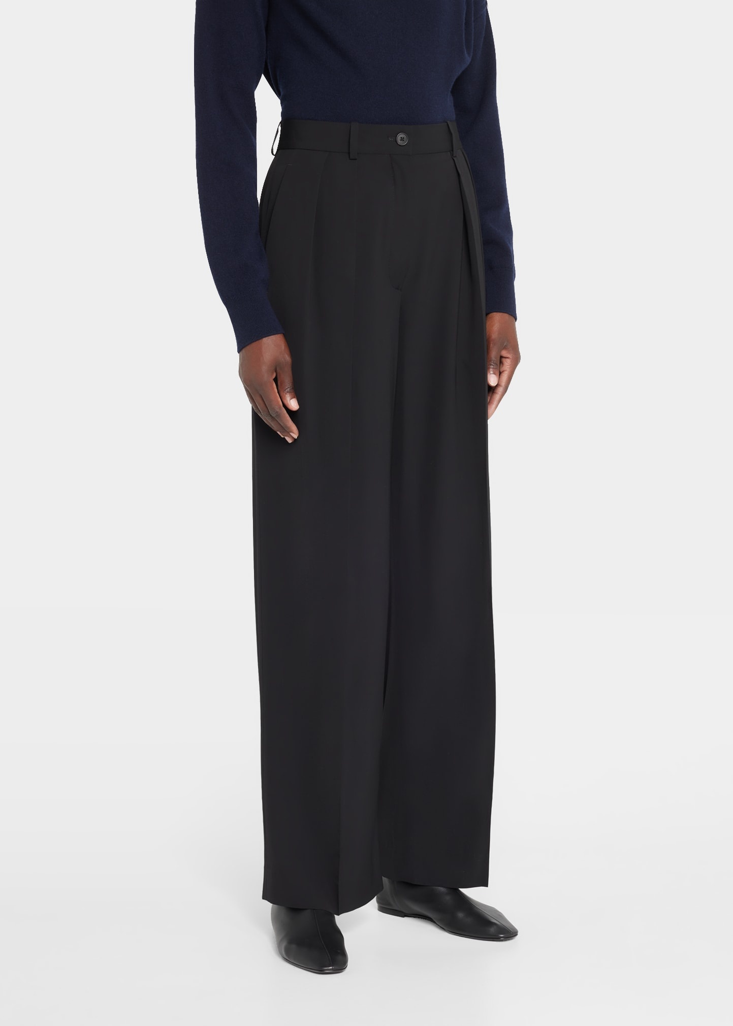 Igor Pleated Straight-Leg Pants - 3