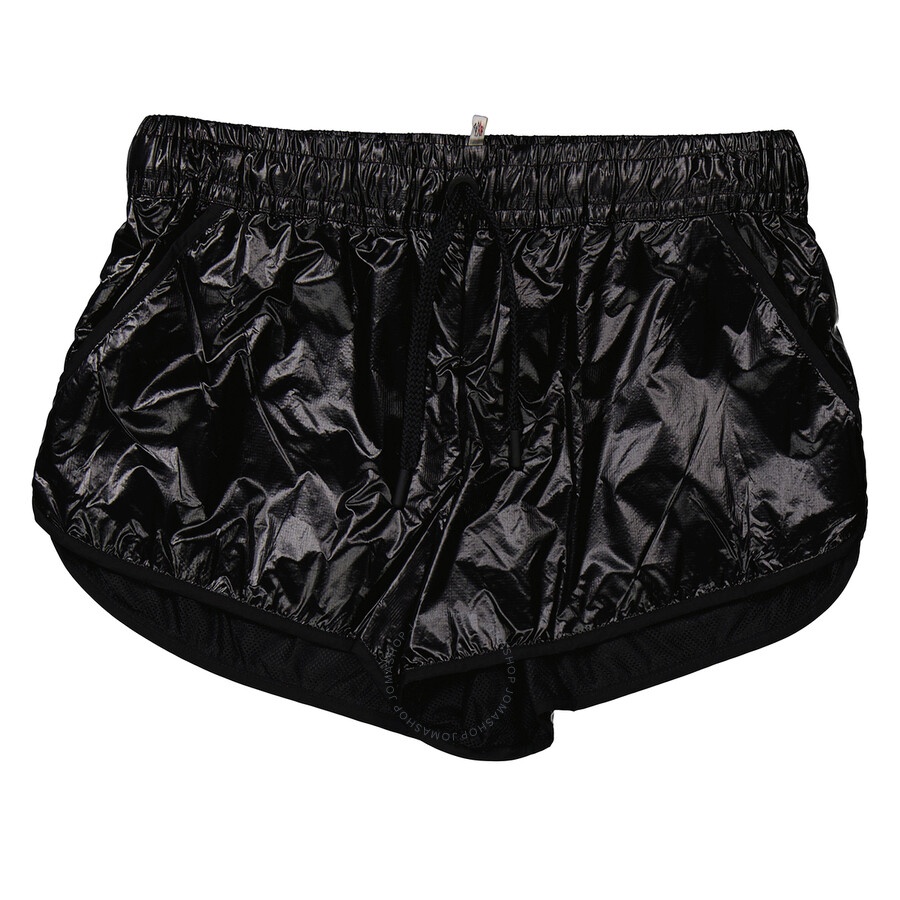 Moncler Ladies Black Ripstop Shorts - 6