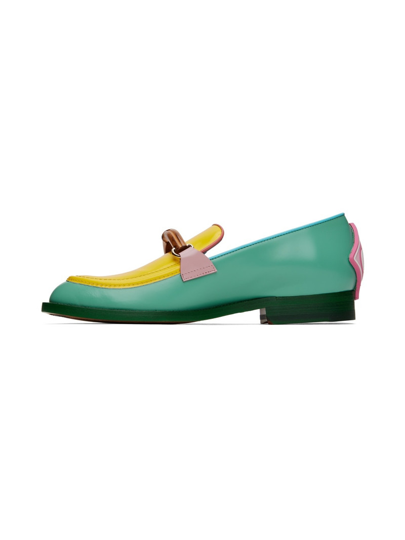 Green & Yellow Memphis Loafers 3
