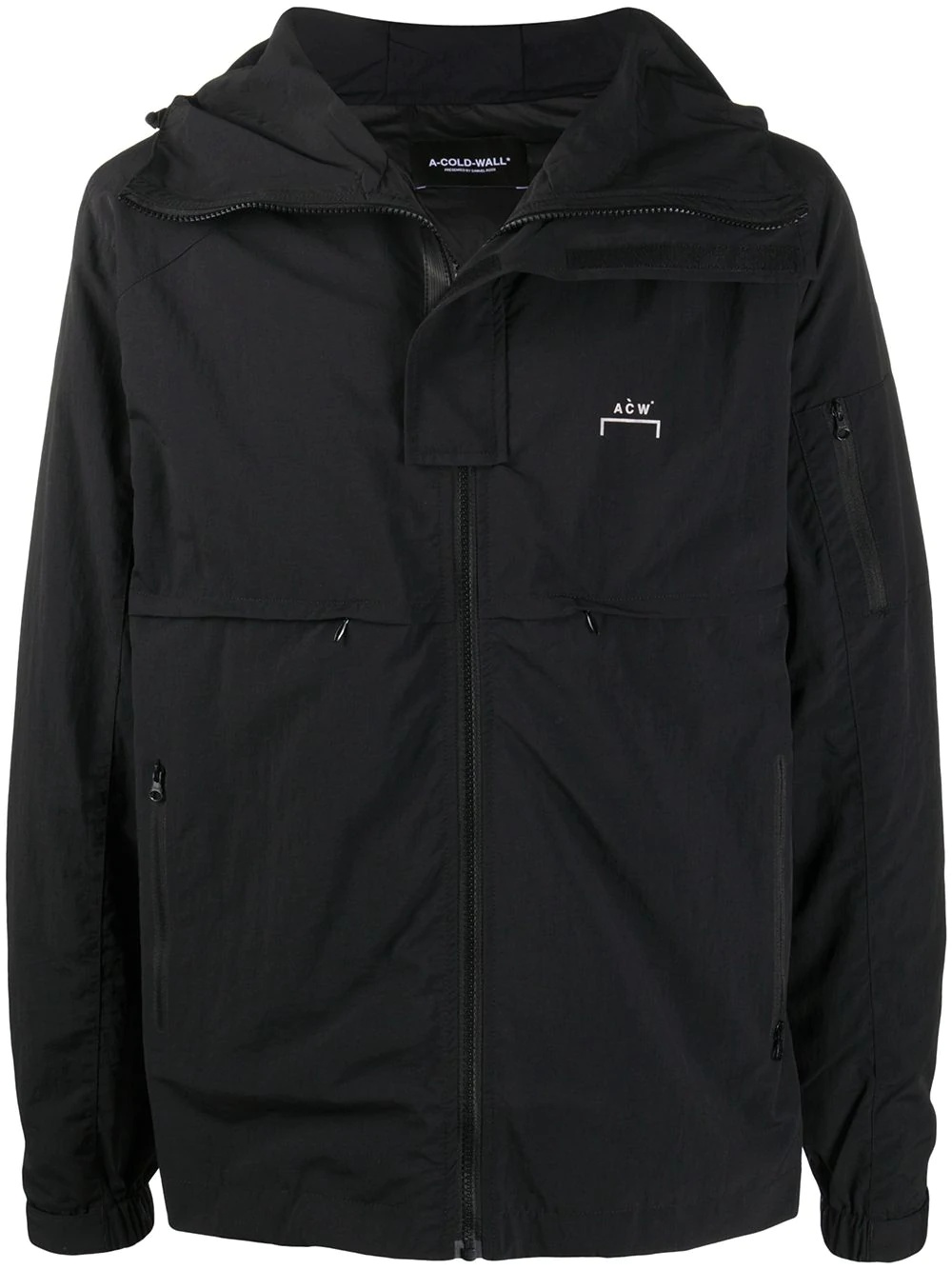 utility style hooded jacket - 1