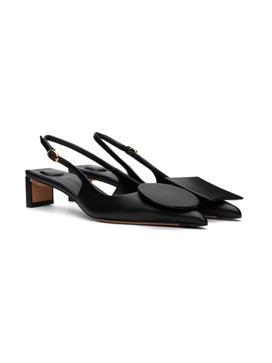 Black Les Classiques 'Les slingbacks Duelo basses' Heels - 4