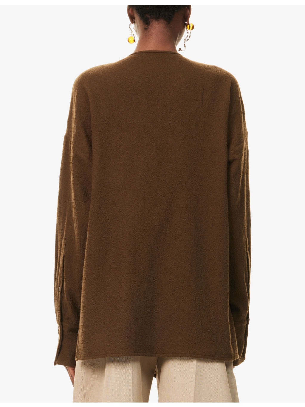 Tumble Asymmetric Wool Top - 4