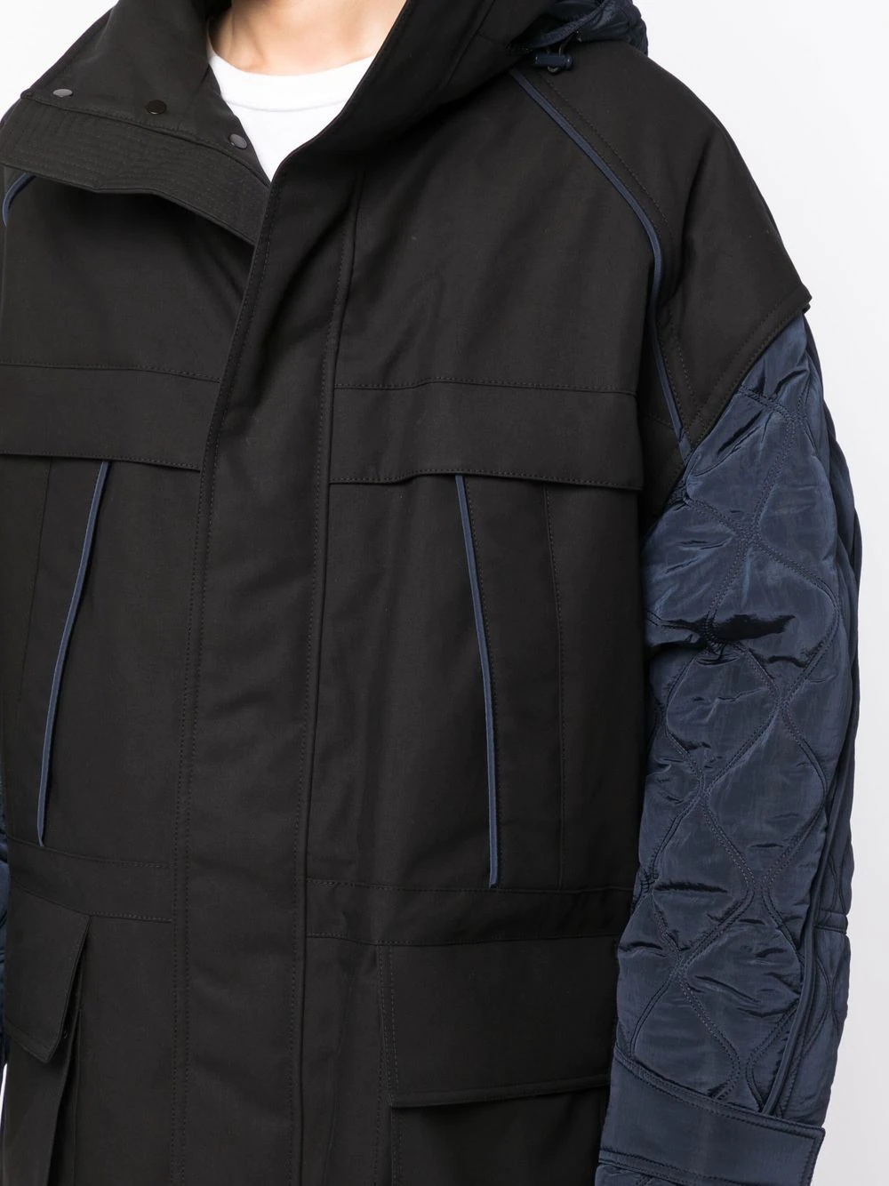 zip-up padded jacket - 5