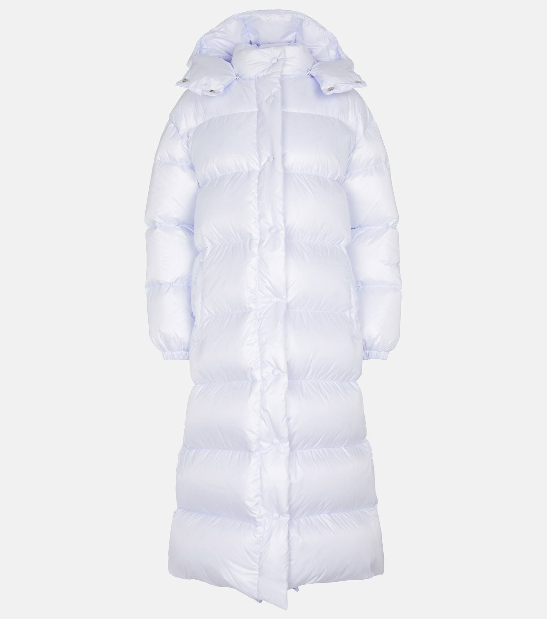 Quilted nylon down coat - 1