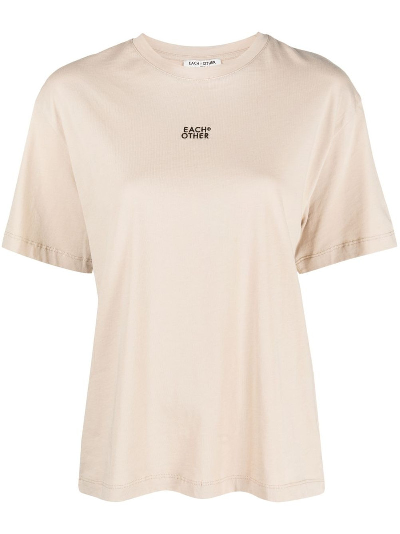 logo-print crew-neck T-shirt 1