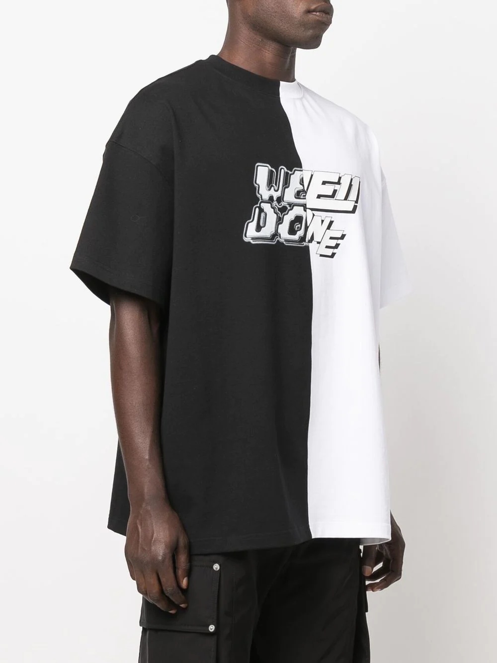 logo-print panelled T-Shirt - 5
