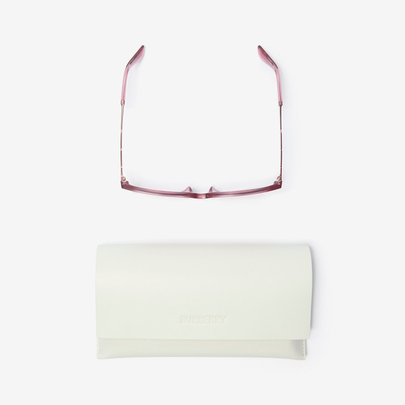 Check Engraved Square Sunglasses​ 4