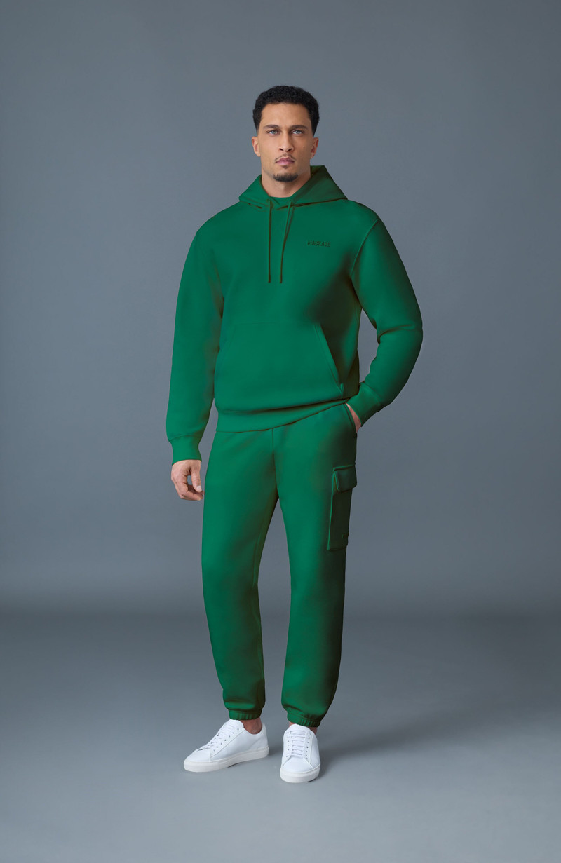 MACKAGE KOLTON Double-Face Jersey Logo Hoodie outlook