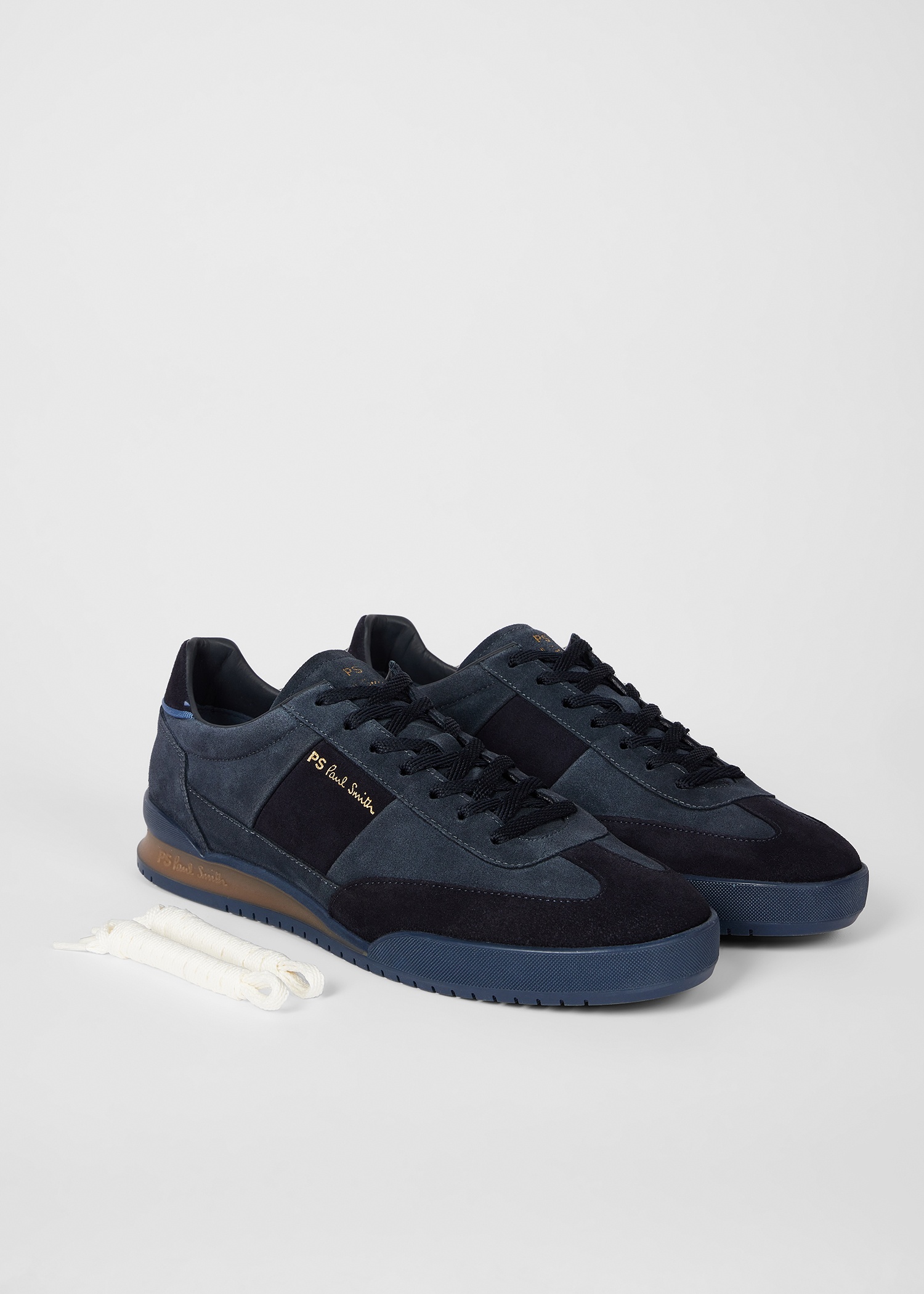 Navy Suede 'Dover' Trainers - 5