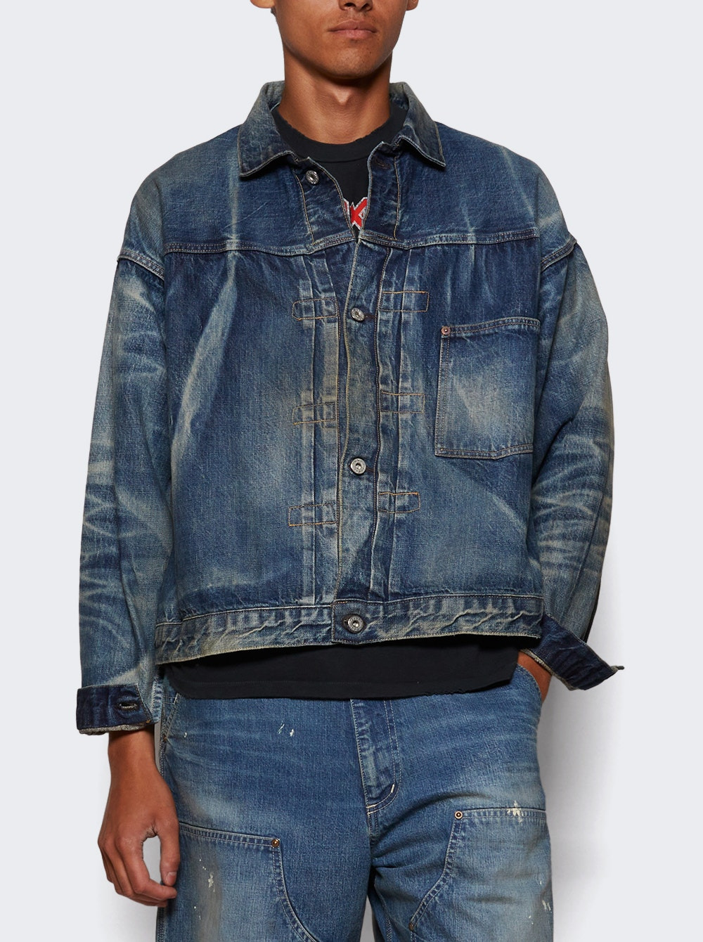 X Berberjin Damage Jacket Blue - 2