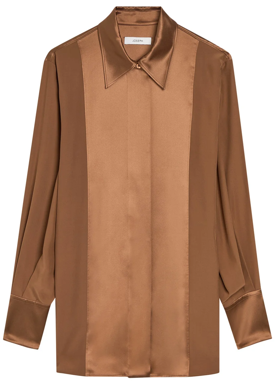Joseph Childs Panelled Silk Blouse - 1