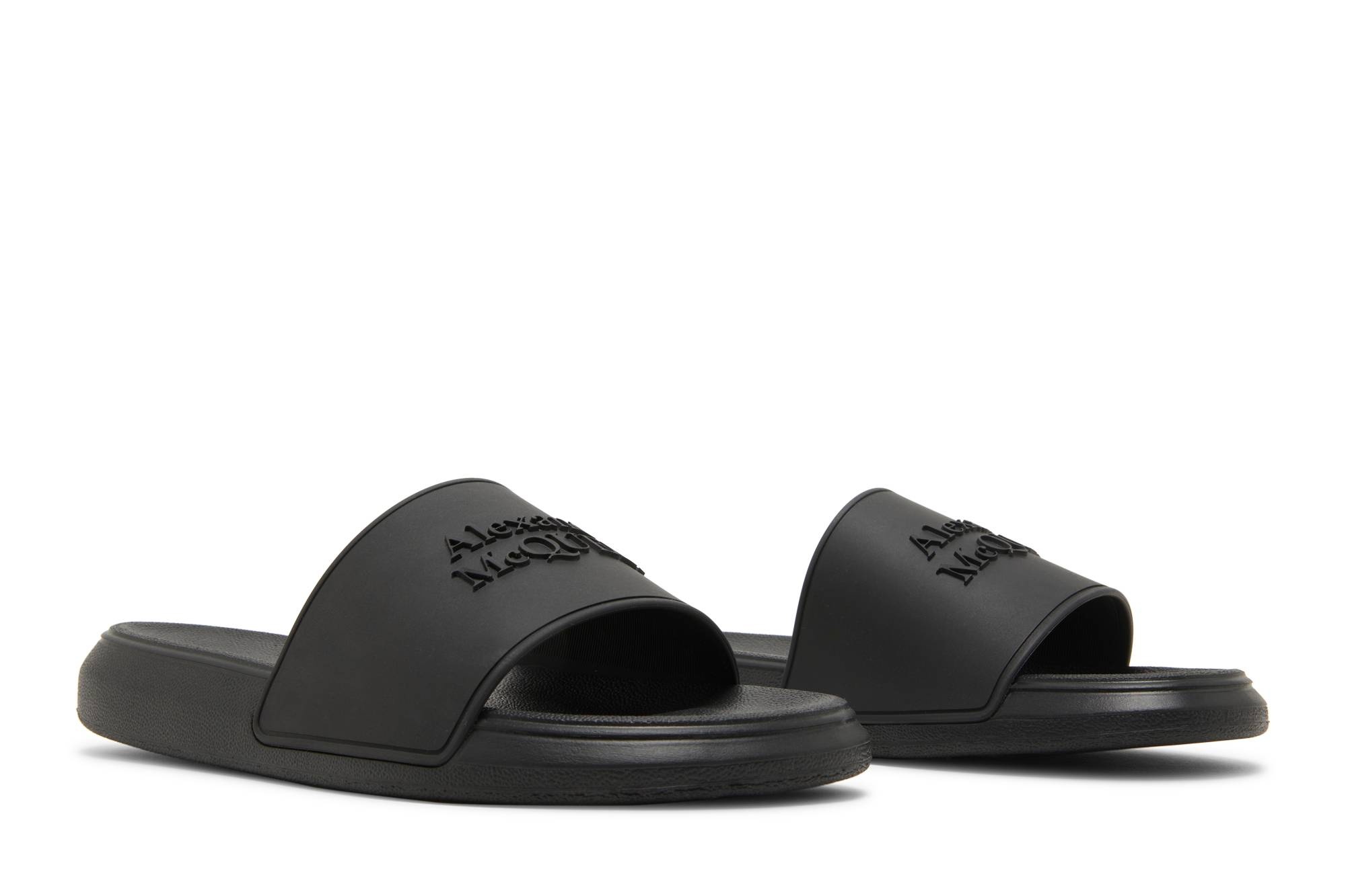Alexander Mcqueen Wmns Logo Slides 'Black' - 8