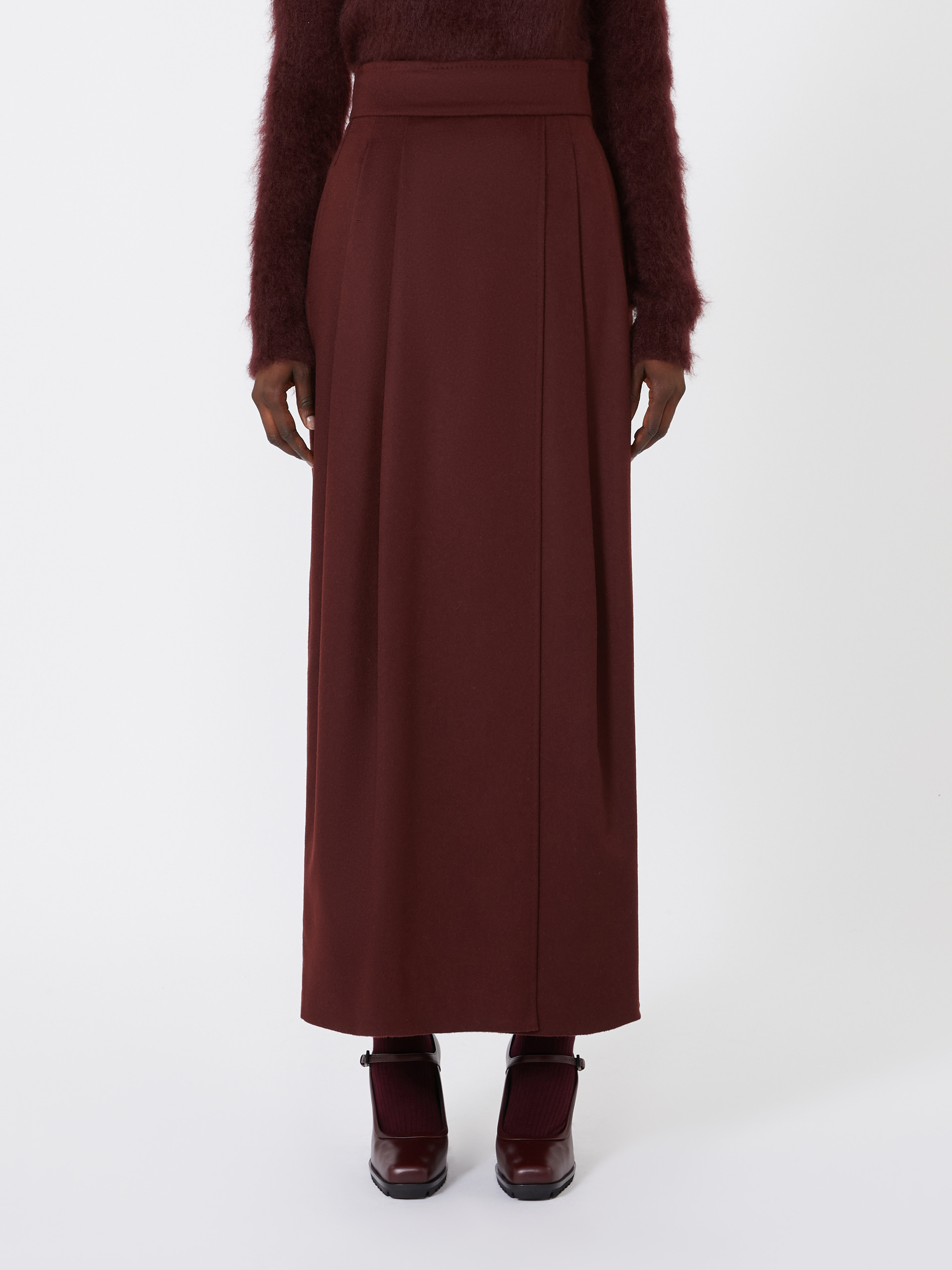 ZATTERA Long camel skirt - 3