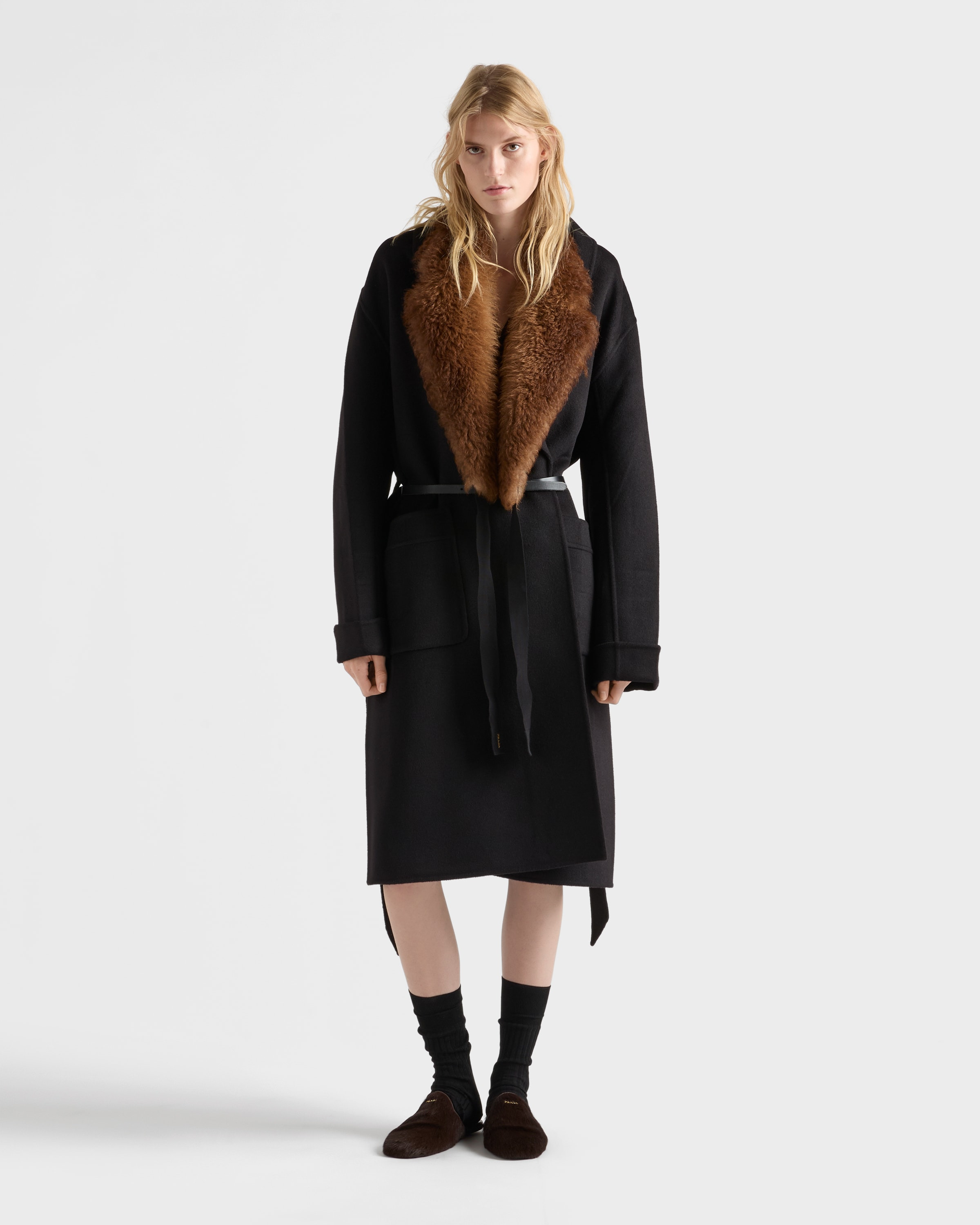 Single-breasted double cashwool coat - 2