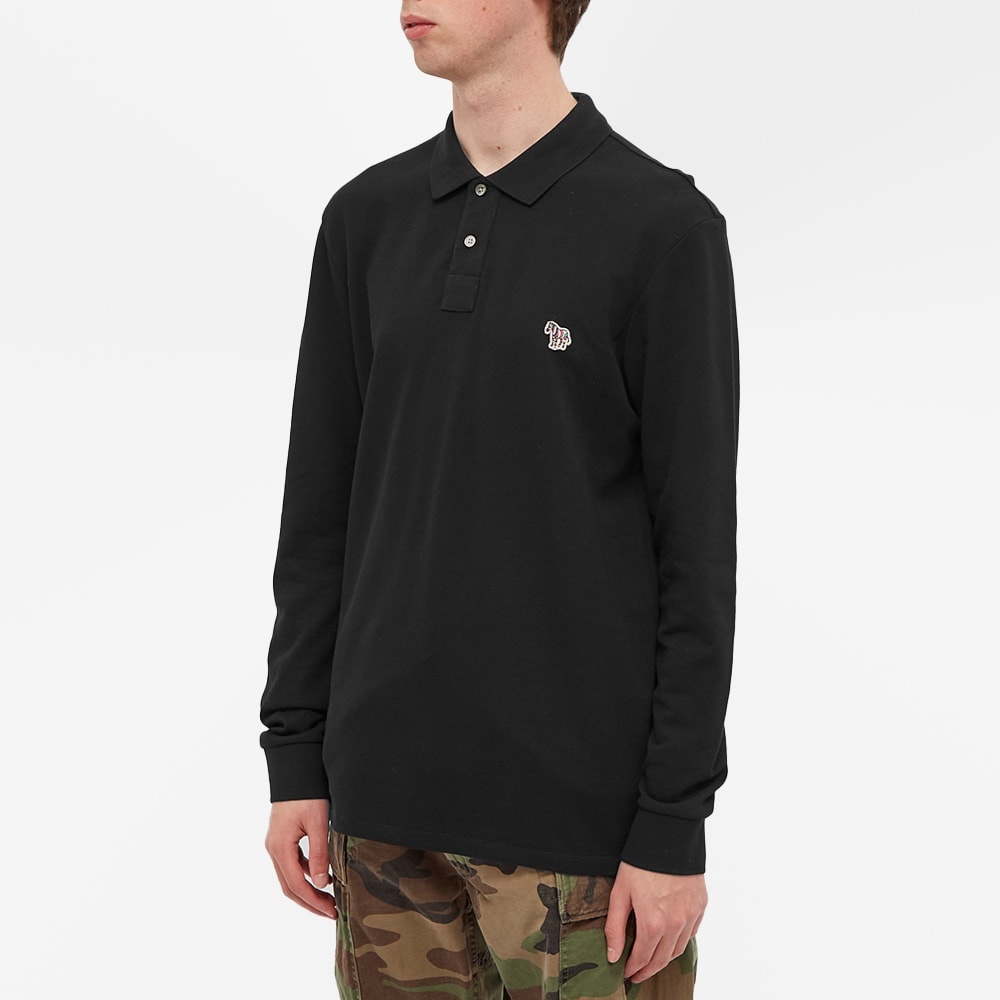 Paul Smith Long Sleeve Regular Fit Zebra Polo - 4